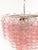 Three-Tier Murano Glass Tube Chandelier with 48 Pink Glasses, 1989 For Sale - Image 4 of 18