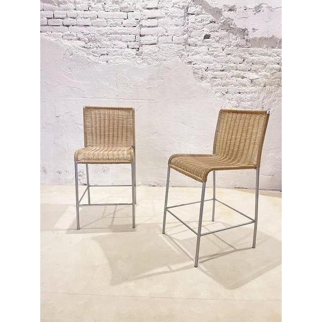 Contemporary Agra Bar Stools by Enrico Franzolini for Accademia, Italy, 1990s, Set of 2 For Sale - Image 3 of 13