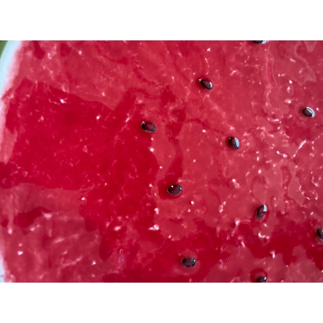 Bordallo Pinheiro Watermelon Charger Plate Watermelon Plates Platter For Sale - Image 12 of 15