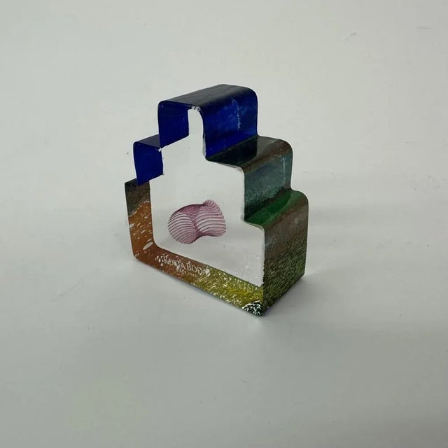 Glass Peak Decoration by Bertil Vallien for Kosta Boda, Sweden, 1990s For Sale - Image 7 of 12