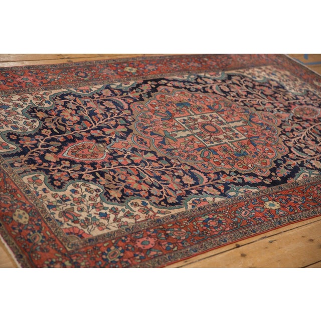 1920s Antique Persian Farahan Sarouk Roundel Medallion Wool Rug For Sale - Image 10 of 14