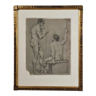 Academic Drawing, Possibly Spanish, Circa 1830 For Sale