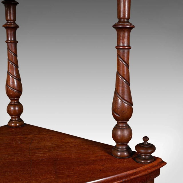 Wood Antique Corner Whatnot, English, Walnut, Country House Display Stand, Victorian For Sale - Image 7 of 9