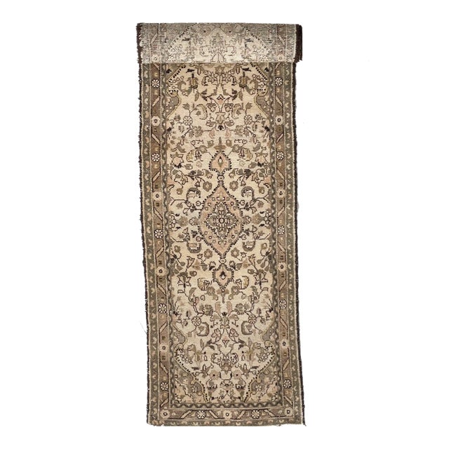 21ft Botanical Narrow Stair Runner In Softer Hues - 2.7 x 21.4 For Sale