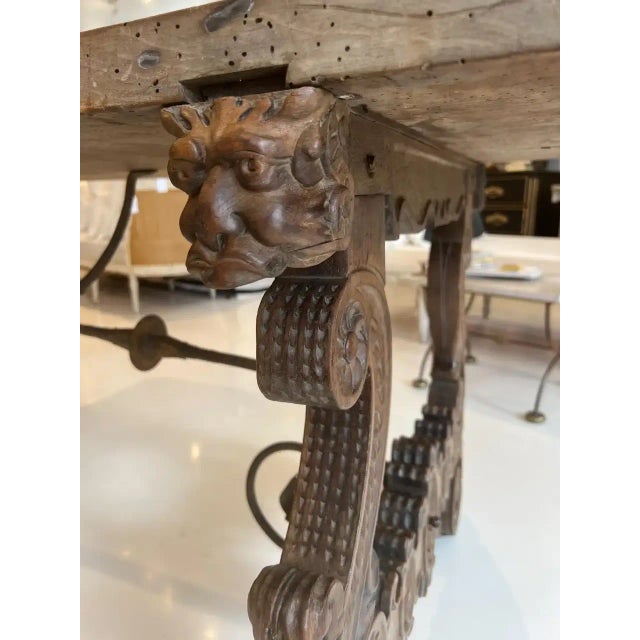 18th Century Heavily Carved Spanish Table For Sale In New Orleans - Image 6 of 9