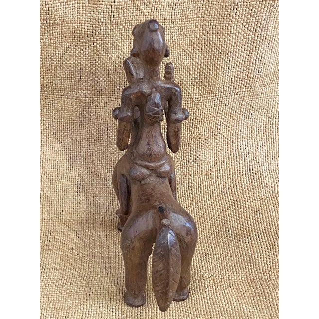 Vintage African Dogon Bronze Horseman 6.75" H For Sale - Image 10 of 10