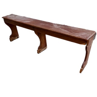 Solid Elm Wood Bench, Italy, Late 18th Century For Sale