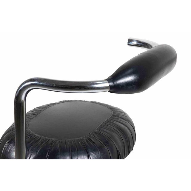 1970s Black Cobra Chairs by Giotto Stoppino, Italy, 1970s, Set of 4 For Sale - Image 5 of 7