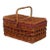 Woven Rattan Picnic Hamper Basket For Sale