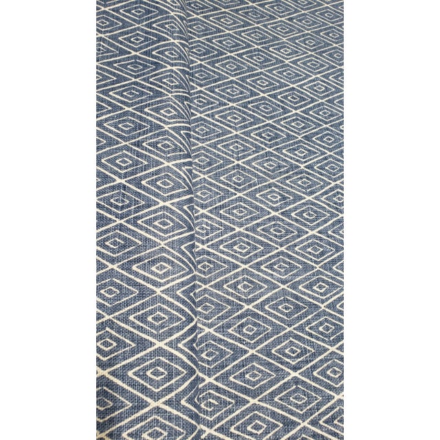 Peter Dunham Peter Dunham Atlas Indigo Fabric: 3.5 Yards For Sale - Image 4 of 4