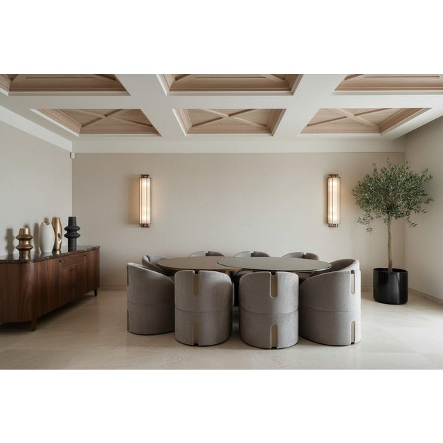 2020s Modern 79 Inch Irregular Kaylee Dining Table For Sale - Image 5 of 9