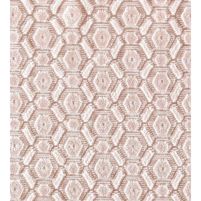 Sample - The House of Scalamandré Manetta Fabric, Shell Pink For Sale