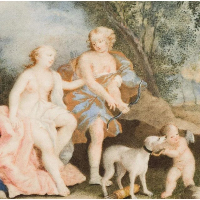 Mythological Scene - Original Oil on Board - 18th Century 18th Century For Sale - Image 3 of 5