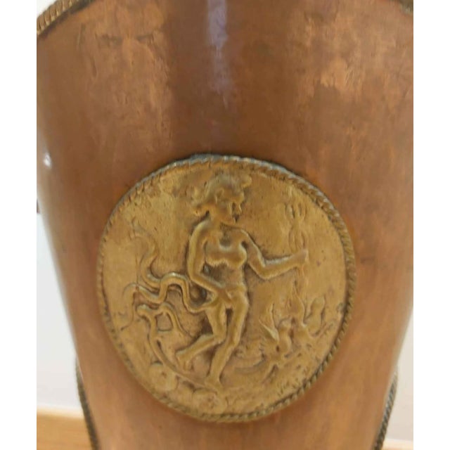 Art Deco Copper and Brass Umbrella Stand, 1930s For Sale - Image 3 of 8