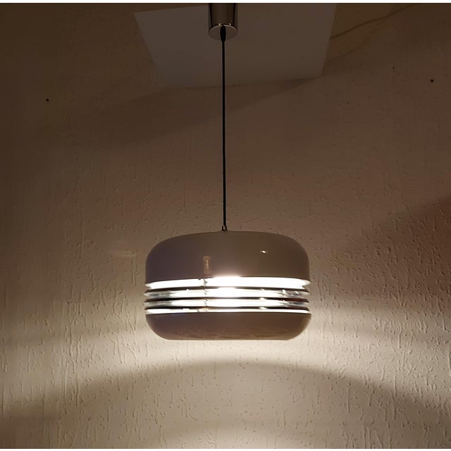 Silver Space Age Pendant Lamp in the style of Alfred Kalthoff, Former Yugoslavia, 1970s For Sale - Image 8 of 18