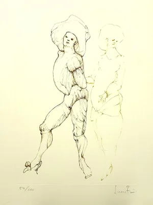 Leonor Fini - Friends - Original Handsigned Lithograph 1986