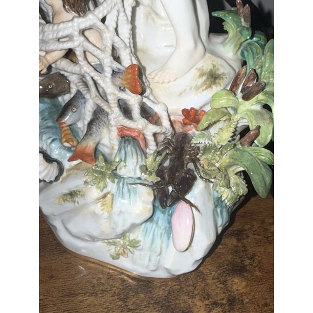 Meissen Porcelain Figural Group “Capture of the Tritons,” Attributed to Kändler, Circa 1880 For Sale - Image 15 of 16