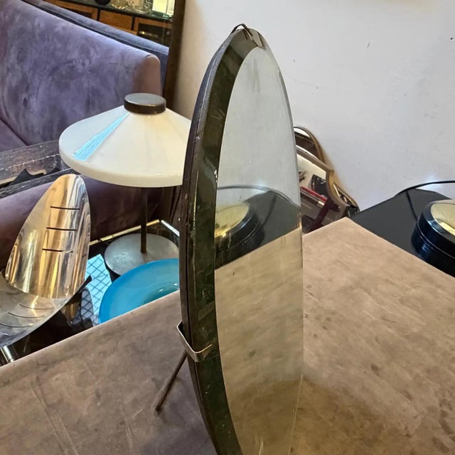 Art Deco 1930s Art Deco Italian Table Mirror by Luigi Fontana For Sale - Image 3 of 16