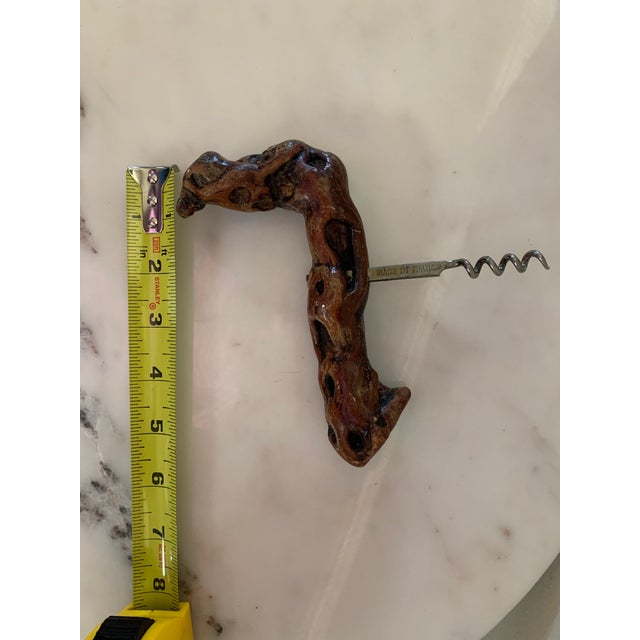 Wood 1950s Grape Vine Wood French Corkscrew For Sale - Image 7 of 11