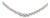 3.5 Carat Diamond Cupcake Graduated Tennis Necklace For Sale