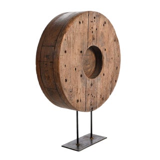 Industrial Iron Sculpture For Sale