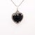 David Yurman David Yurman Sterling Silver & Onyx Figural Heart Pendant / Pendant Enhancer For Sale - Image 4 of 12