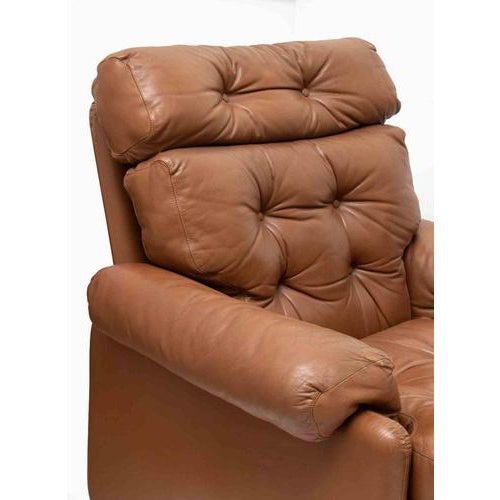 Metal Coronado Leather Armchairs for B&B Italia, 1970s, Set of 2 For Sale - Image 7 of 8