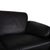 Leolux Leather Three-Seater Black Bora Sofa from Leolux For Sale - Image 4 of 12