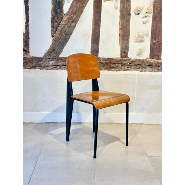 Mid-Century 305 Chair from Jean Prouvé, 1950s For Sale - Image 12 of 12