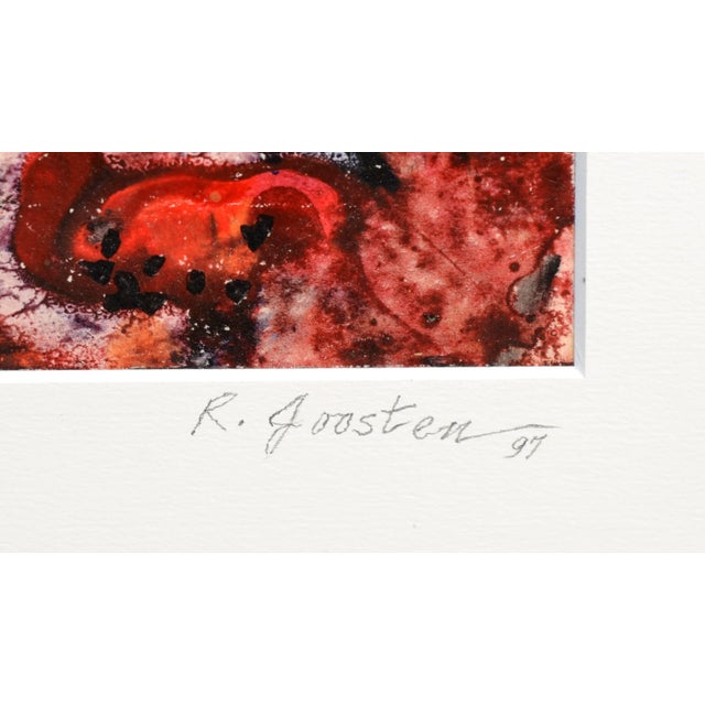 1990s Ralph Edward Joosten "Inner Space" Abstract Monotype Print 1997 For Sale - Image 5 of 6