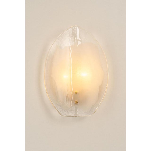 Brass & Murano Glass Wall Lights from Kalmar, Austria, 1970s, Set of 2 For Sale - Image 14 of 15