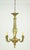 This early 20th-century French chandelier is made of cast bronze with an elongated central column. It features six...