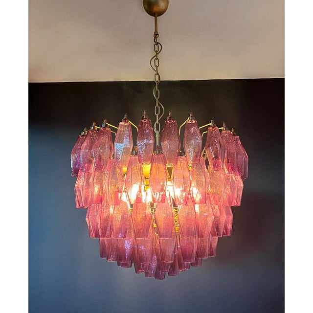 Amethyst Murano Glass Poliedri Candelier, 1990s For Sale - Image 13 of 18
