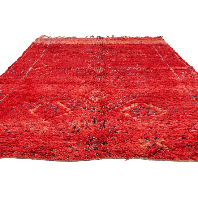 Tribal Vintage Beni M'Guild Moroccan Rug, 05'08 X 10'00 For Sale - Image 3 of 10