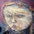 An evocative original mid-century modernist oil painting titled Marionette (マリオネット) by noted Japanese artist Masaharu...
