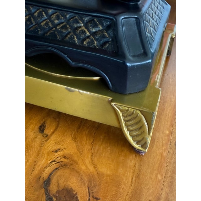 Scarlet Chelsea House Chinoiserie Figural Table Lamps With Black Shades - a Pair For Sale - Image 8 of 12