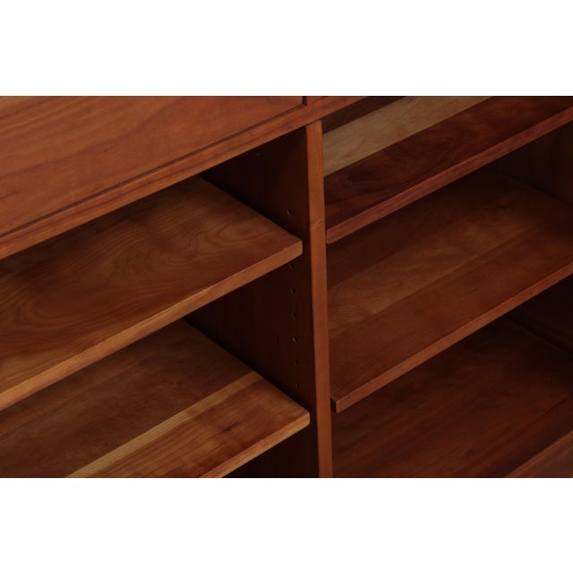 Wood Stickley Cherry 4 Door Cherry Tv Armoire For Sale - Image 7 of 18