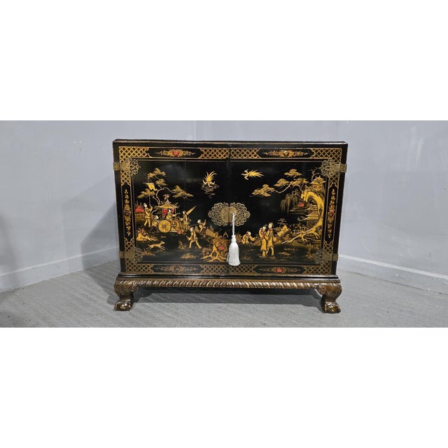 Fine Chinoiserie 2-Door Cabinet, 1900 For Sale - Image 15 of 18