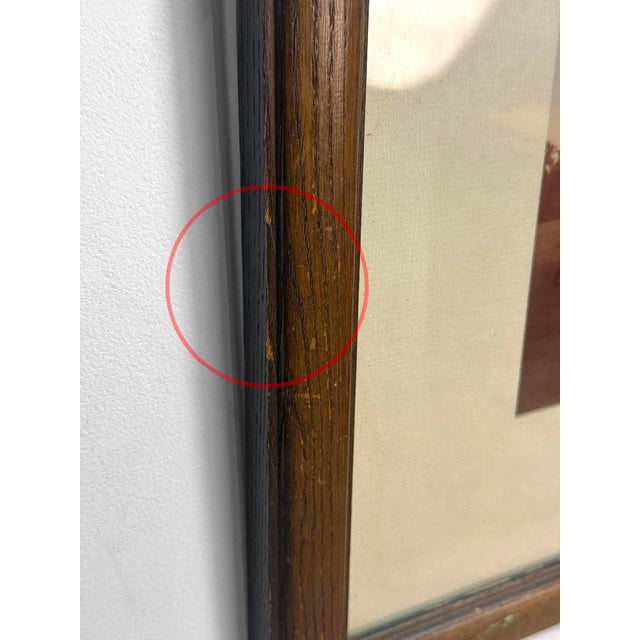 Vintage Traditional Polo Match Equestrian Framed Black & White Photograph For Sale - Image 12 of 12