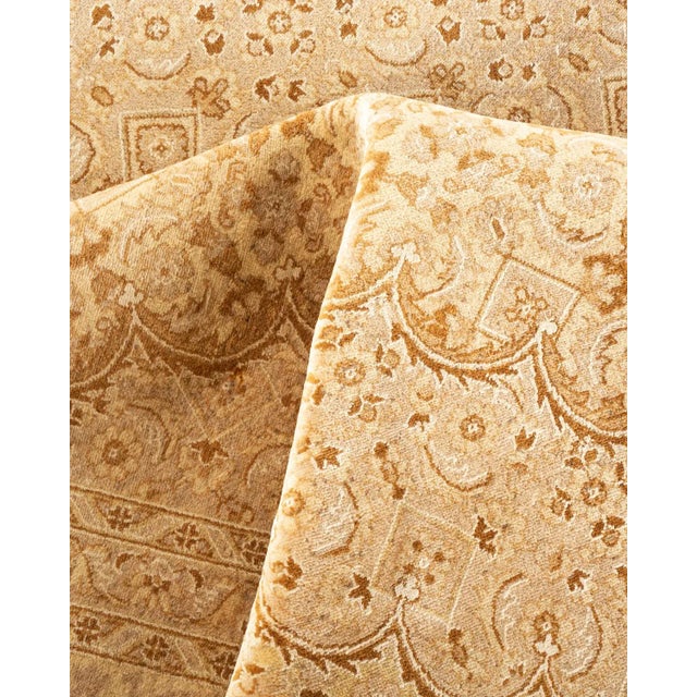 Textile Mogul Hand-Knotted Area Rug - Yellow, 9' 0" x 12' 1" For Sale - Image 7 of 8