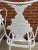 1950s Woodard Trianon Wrought Iron Patio Dining Chairs Hollywood Regency Set of 4 For Sale - Image 10 of 14