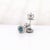 Blue Diamond Stud Earrings With Natural Diamonds in Solid 14k Gold: Round 3.5mm, Pair For Sale In Columbus - Image 6 of 7
