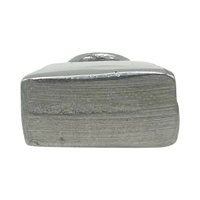 Vintage Miniature Silverplate Handbag Purse Paperweight For Sale - Image 9 of 13