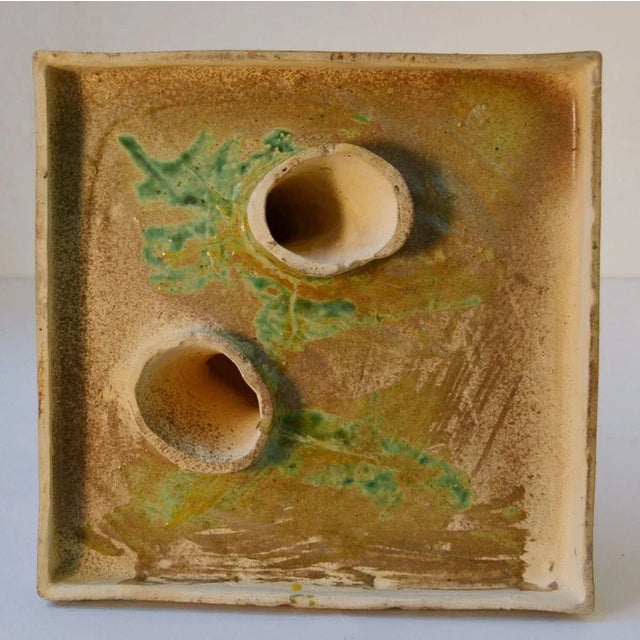 Ceramic Reliefs with Tapestry of Green Glazed Feet, Set of 4 For Sale - Image 15 of 16