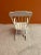 1970s Vintage White Wooden Children’s Nursery Rocking Chair With Black Etching and Music For Sale - Image 9 of 11