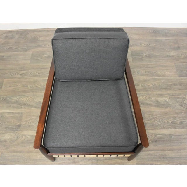 Mahogany Mid Century Modern Lounge Chair For Sale In Boston - Image 6 of 11