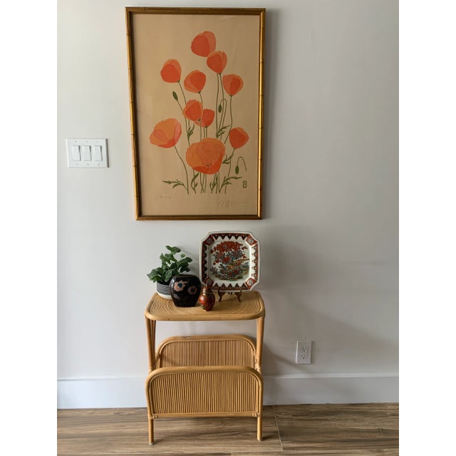 Ceramic 1970s Japanese Decorative Peacock Plate For Sale - Image 7 of 8