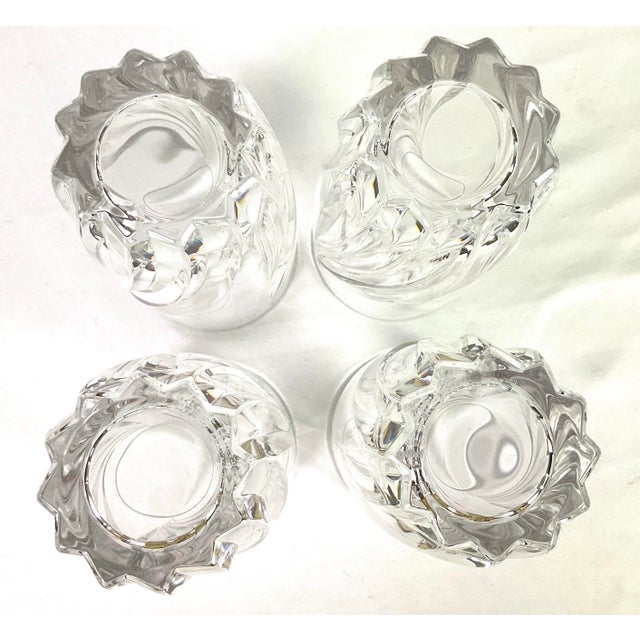 1990s Lenox-“Debut”-Hand Blown, Cut, and Polished Tumbler Glasses – Set of Four For Sale - Image 6 of 8