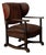 Vintage Leather Chimney Armchair 1920s For Sale