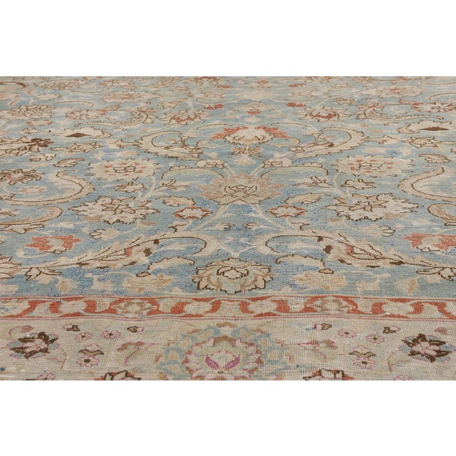 Early 20th Century Antique Persian Mashhad Rug, 09'08 X 12'05 For Sale - Image 5 of 10